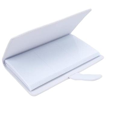 Imagem de Acouto Álbum de Fotos de 3 Polegadas Com 108 Bolsos - Fotos de álbum de Em Couro PU, Ingressos de Cinema e Cartões de Visita - Casamentos, Formaturas e Presentes Especiais Ideais (Branco)