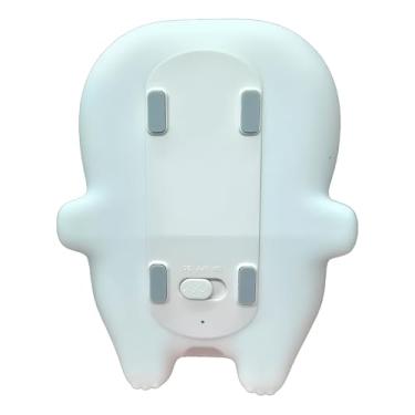 Imagem de Luminária Infantil de Silicone Formato Hipopótamo, Luz Noturna com 3 Níveis de Iluminação, Bateria 1200mAh, 10x7x12cm, Inclui Cabo USB