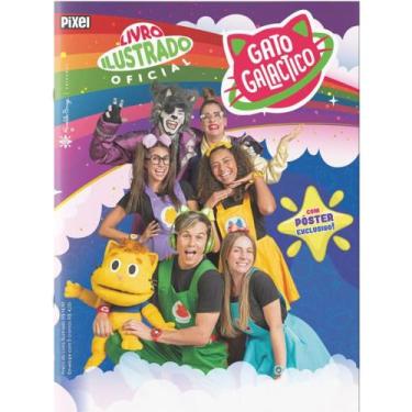 Imagem de Livro Ilustrado Gato Galactico Com Pôster Exclusivo Capa Mole Album De