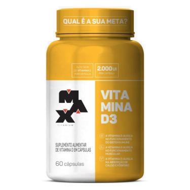 Imagem de Vitamina D3 60 Cápsulas Max Titanium-Unissex