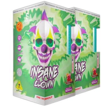Imagem de Kit 2x Pre Treino Insane Clown Fruit Punch 500ml Demons Lab-Unissex