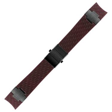 Imagem de FUKUZL Pulseira de relógio impermeável para Ulysse Nardin pulseira de relógio de borracha de silicone esportiva, peças de acessórios de relógio de substituição (30)