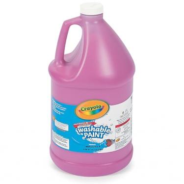 Imagem de Tinta lavável magenta clássica Crayola - (1 galão) - segura, lavável e não tóxica - perfeita para projetos escolares, atividades artísticas infantis e suprimentos de sala de aula