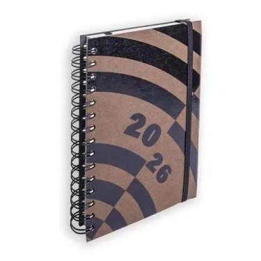 Imagem de Agenda planner 2026 tony diária média espiral duplo radar - Teca