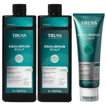 Imagem de Truss Equilibrium Scalp Kit Shampoo Condicionador 1L e Máscara 250g
