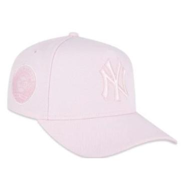 Imagem de BONE NEW ERA 9FORTY A-FRAME SNAPBACK NEW YORK YANKEES MLB ROSA-Masculino