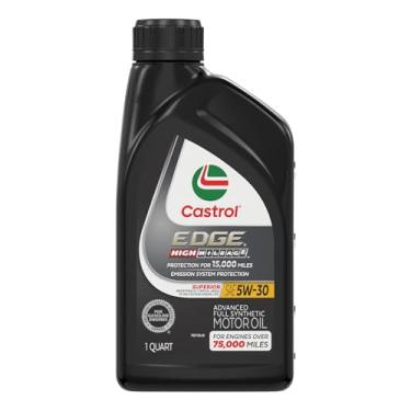 Imagem de Castrol Óleo de motor sintético avançado EDGE High Mileage 5W-30, 1 litro