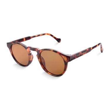 Imagem de Saint Germain Óculos de Sol Redondo Duna Tortoise Giorno, Armação Tartaruga, Lentes Marrons, Proteção UV400, Unissex