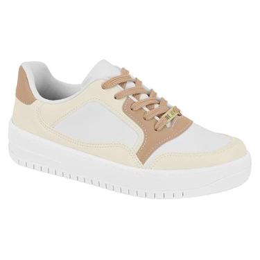 Imagem de Vizzano, TÊNIS CASUAL FEMININO VIZZANO 1389.122 SOLADO PLATAFORMA 4 CM DE ALTURA Cor:Branco;Tamanho:39