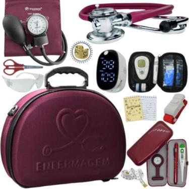 Imagem de Kit Enfermagem Maleta Medica Super Luxo Completa Promocao - Love Saude