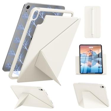 Imagem de KenKe Capa magnética para iPad Air de 11 polegadas M3/M2 (2025/2024), iPad Air 5ª/4ª geração (2022/2020) 10,9 polegadas com suporte para lápis, capa de policarbonato resistente à prova de choque