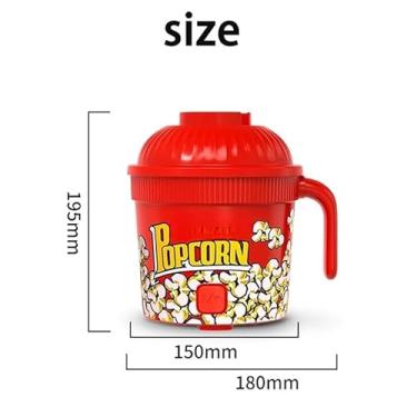 Imagem de Pipoqueira Elétrica Portátil Ar Quente 3 Minutos Sem Óleo 220V - Prática para Casa, Festa e Aniversário, Econômica e Segura, Fácil de Usar e Limpar