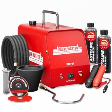 Imagem de AutoLine Pro *Novo modelo 2025* Máquina de fumaça automotiva de alto volume - Detector de vazamento EVAP com compressor de ar integrado - Modelo 701C - Kit de ferramentas de detecção de fumaça de