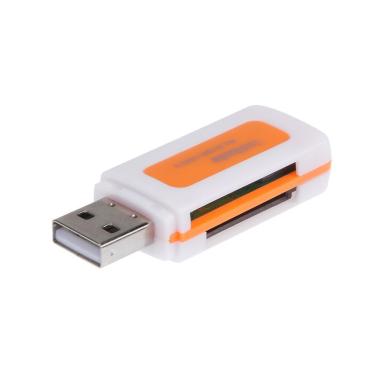 Imagem de Mini Leitor Cartão Memória Usb Mini Sd Tf M2 Mmc Xd T-flash
