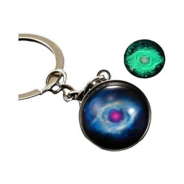 Imagem de Chaveiro Luminoso Do Sistema Solar Que Brilha No Escuro, Galáxia, Nebu