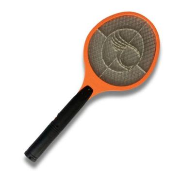 Imagem de Raquete Elétrica Mata Mosquito Dengue Recarregável - Caerus, Laranja
