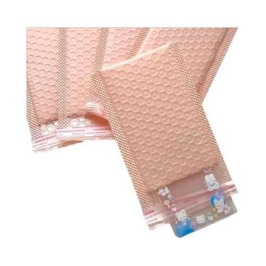 Imagem de Envelopes De Bolha Grossos Rosa E Roxo, Pacote Com 10, Autoadesivos Pa