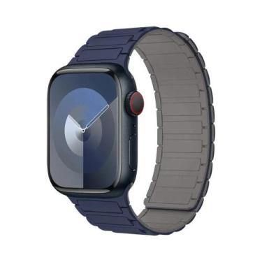 Imagem de Pulseira De Silicone Magnética Para Apple Watch De 40mm, 44mm, 45mm, 4
