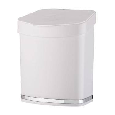 Imagem de Lixeira 2,5 LitrosEleganza Pia Bancada Cozinha - 1258 Future, Branco