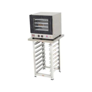 Imagem de Kit - Forno Turbo Prp-004 220v Preto + Bancada Mes-004 - Progás, 220V