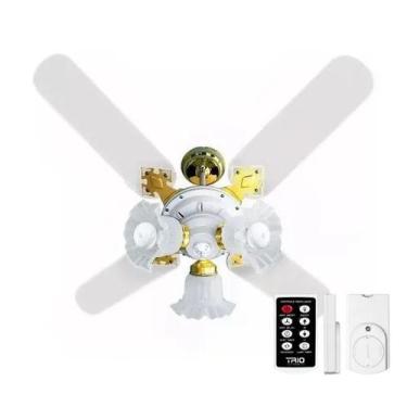 Imagem de Ventilador de Teto New Zeta 4 Pás + Controle Remoto - Venti-Delta, 220