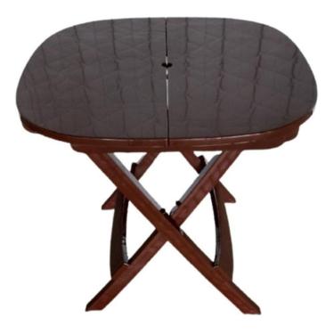 Imagem de Kit para Jardim Kit 1 Mesa Dobrável de Plástico + 2 Cadeiras Estrutura e Assentos com Furo