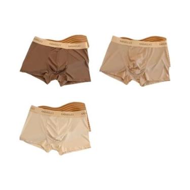 Imagem de Cuecas Boxer Masculinas De Tamanho Grande, Secagem Rápida, Respiráveis