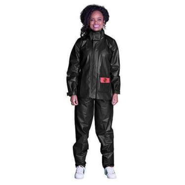 Imagem de Capa de Chuva Motoqueiro Alba Europa Feminino TAM P Preto