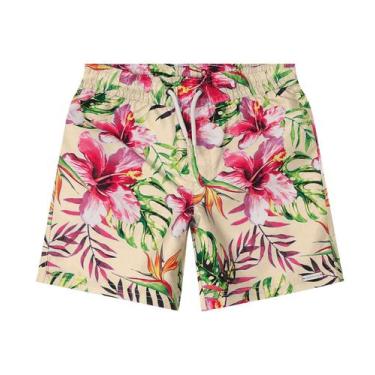 Imagem de Bermuda Infantil Masculina Rovitex Kids, 14, Bege