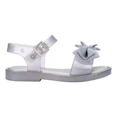Imagem de Sandália Mini Melissa Mar Sandal, Prata, 22
