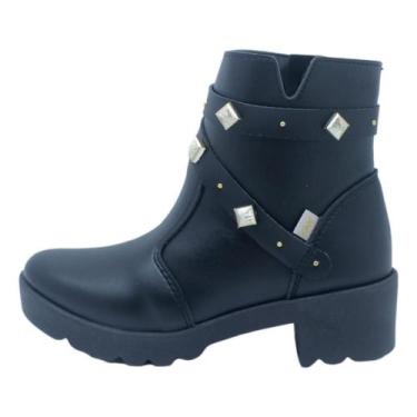 Imagem de Bota kidy coturno infantil menina comfort liz 328-0004, Preto, 32