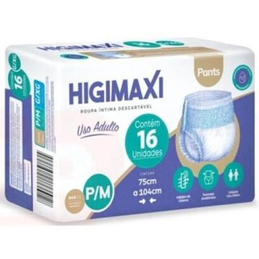 Imagem de Roupa íntima descartável Higimaxi Pants tam P/M C/16 Unid