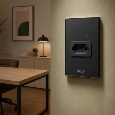Imagem de Tomada Inteligente Smart Wi-Fi 20A 110v/220v Bivolt Preto Cod: 2919908