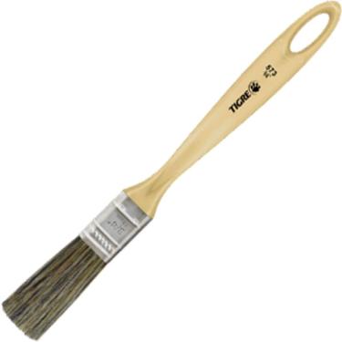 Imagem de Trincha Dupla de Cerdas para Pintura 3-4 573 60573003 Filamento Natural Gris Cabo Plástico Bege Tigre