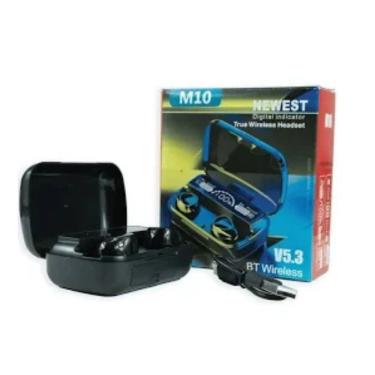 Imagem de Fone de Ouvido sem Fio Bluetooth MDM M10 com Case Power Bank Baixa Latência Pareamento Automático