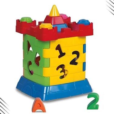 Imagem de Castelinho cubo interativo didatico brinquedo infantil educativo - LAR