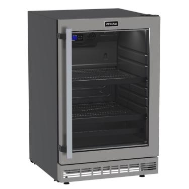 Imagem de Cervejeira de Embutir EXPVQTLIN100 S40 82L 0 graus C a -6 graus C Porta de Vidro Inox Cinza 220V Venax