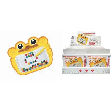 Imagem de Lousa Infantil Magnética Caranguejo Mini com Caneta Magnética Portátil Braskit