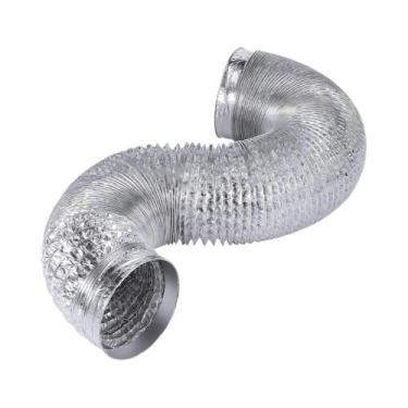 Imagem de Tubo De Ventilação Em Alumínio Para Exaustor De Cozinha 50 60 76 80 90
