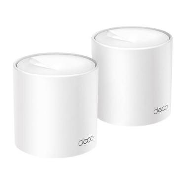 Imagem de Kit Roteador Mesh AX1500 Deco X10 1201Mbps Wi-Fi 6 2 Unidades, Branco