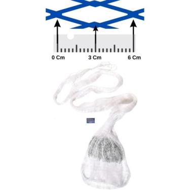 Imagem de Tarrafa C/Corrente Para Pesca Malha 30mm Carpa Tilápia 15mt