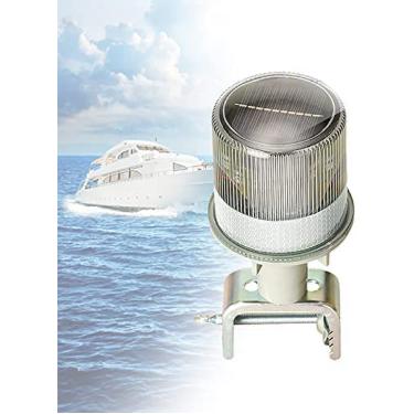 Imagem de Luzes de navegação solares, luzes de barco 0,5 nm distância visual com IP65 à prova d'água, suporte destacável para barcos pequenos iates estradas pontão e outros navios, luz longa + piscando, colecionador 88