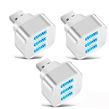 Imagem de 3 x 3 portas divisor de hub mini USB 2.0 carregador divisor adaptador conector 3 peças