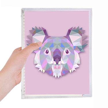 Imagem de Caderno de ilustração de desenho animado com imagem de Koala da Austrália, diário de folhas soltas recarregável