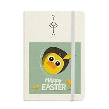 Imagem de Caderno de interrogação de cultura de galinha amarela Happy Easter Festival A5
