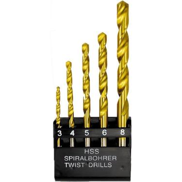 Imagem de Kit de Brocas Aço Rápido de 3 à 8 MM c/ 5 Peças