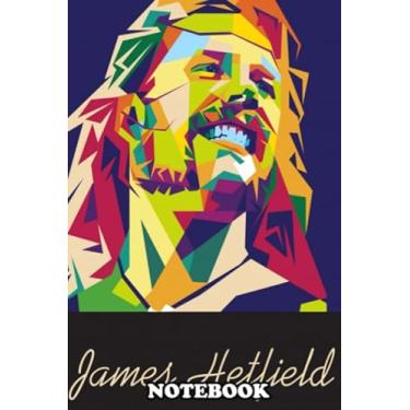 Imagem de Notebook: James Hetfield In Wpap Pop Art , Journal for Writing, College Ruled Size 6" x 9", 110 Pages