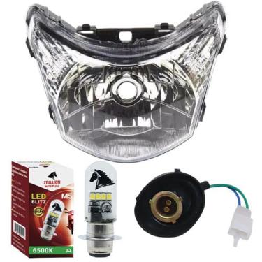Imagem de Bloco Optico Farol, Lampada, Soquete Biz 110 2016 - PLASMOTO