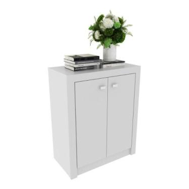 Imagem de Balcão Escritório com 2 Portas Multimóveis VCR25013, Branco