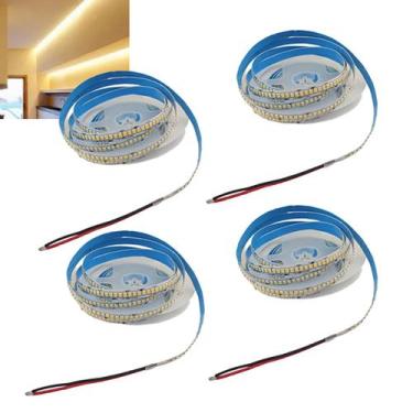 Imagem de Fita Led 3000K 5 Metros 16W 240 Leds Kit 4 Unidades Sala Quarto Teto R